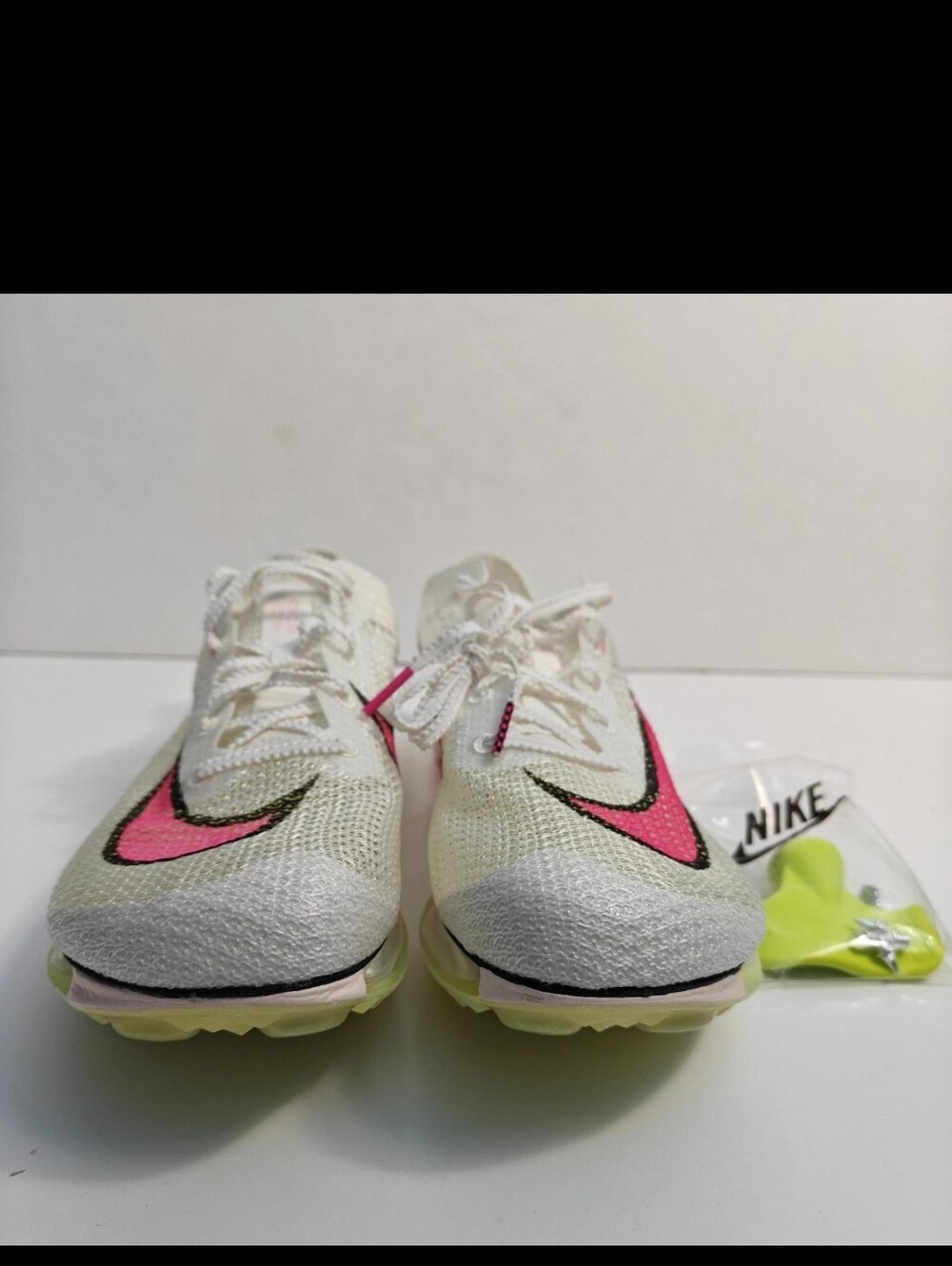 Nike Size 9 Men Air Zoom Victory Track Spikes Sail Pink Cleat Shoes CD4385-101 - Picture 2 of 10